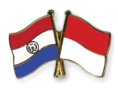 Fahnen Pins Paraguay Indonesien
