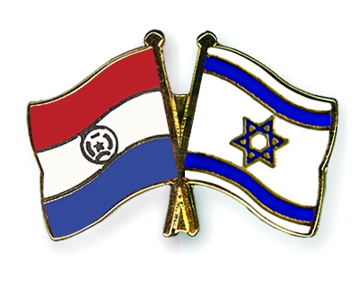 Fahnen Pins Paraguay Israel