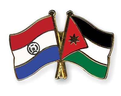 Fahnen Pins Paraguay Jordanien