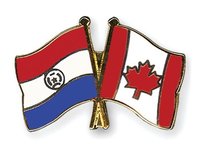 Fahnen Pins Paraguay Kanada