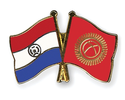 Fahnen Pins Paraguay Kirgisistan