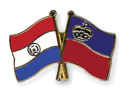 Fahnen Pins Paraguay Liechtenstein