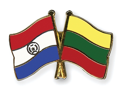Fahnen Pins Paraguay Litauen