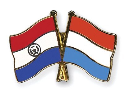 Fahnen Pins Paraguay Luxemburg