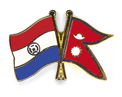 Fahnen Pins Paraguay Nepal