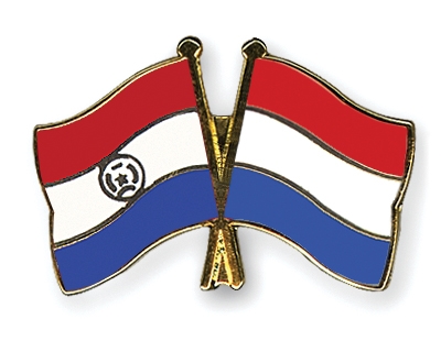 Fahnen Pins Paraguay Niederlande