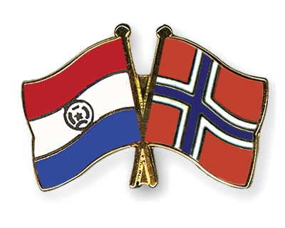 Fahnen Pins Paraguay Norwegen