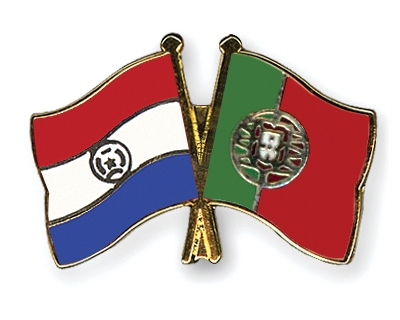 Fahnen Pins Paraguay Portugal