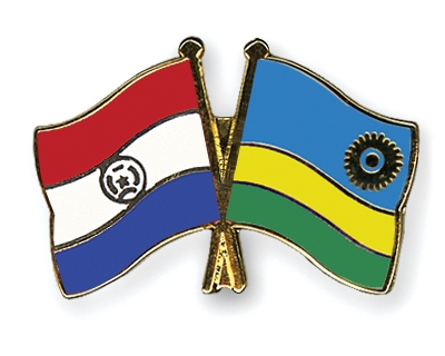 Fahnen Pins Paraguay Ruanda