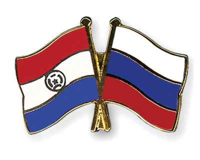 Fahnen Pins Paraguay Russland