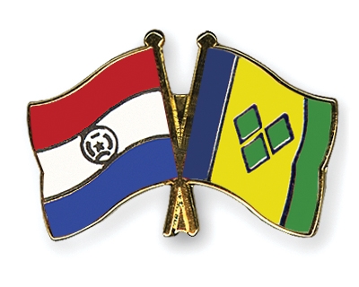 Fahnen Pins Paraguay St-Vincent-und-die-Grenadinen