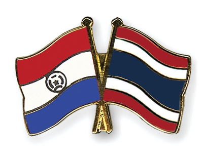 Fahnen Pins Paraguay Thailand