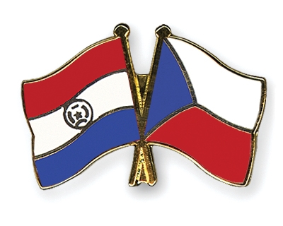 Fahnen Pins Paraguay Tschechische-Republik