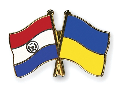 Fahnen Pins Paraguay Ukraine