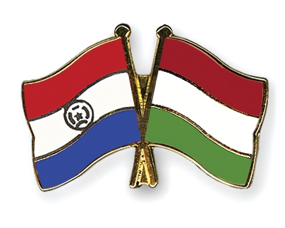 Fahnen Pins Paraguay Ungarn