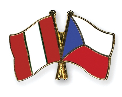 Fahnen Pins Peru Tschechische-Republik
