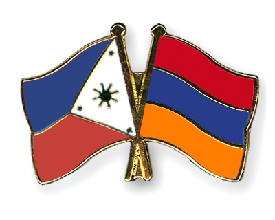 Fahnen Pins Philippinen Armenien
