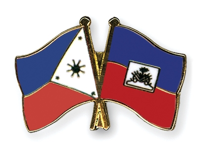 Fahnen Pins Philippinen Haiti
