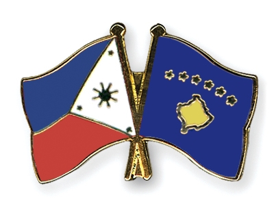 Fahnen Pins Philippinen Kosovo