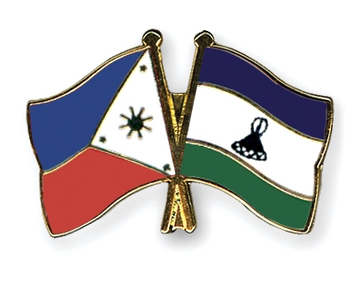 Fahnen Pins Philippinen Lesotho