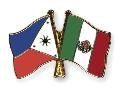 Fahnen Pins Philippinen Mexiko
