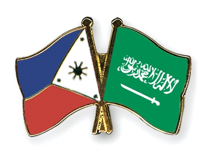 Fahnen Pins Philippinen Saudi-Arabien
