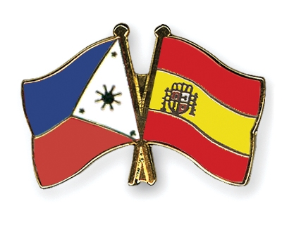 Fahnen Pins Philippinen Spanien