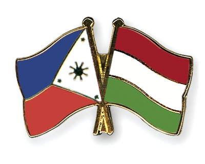 Fahnen Pins Philippinen Ungarn