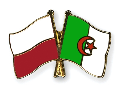 Fahnen Pins Polen Algerien