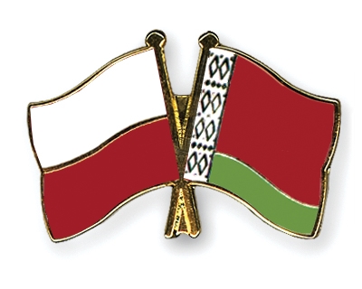 Fahnen Pins Polen Belarus
