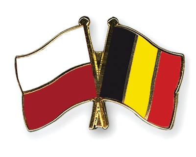 Fahnen Pins Polen Belgien