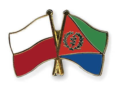 Fahnen Pins Polen Eritrea