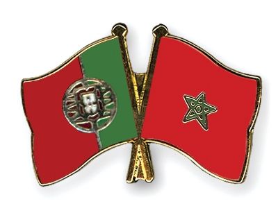 Fahnen Pins Portugal Marokko