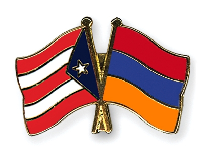 Fahnen Pins Puerto-Rico Armenien
