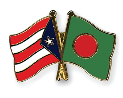 Fahnen Pins Puerto-Rico Bangladesch
