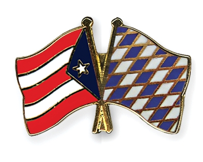 Fahnen Pins Puerto-Rico Bayern