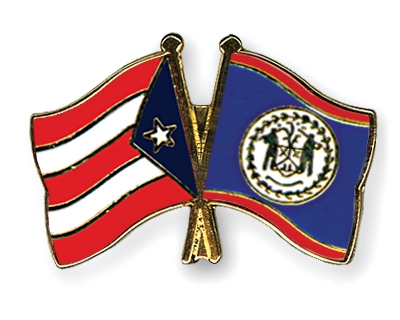 Fahnen Pins Puerto-Rico Belize