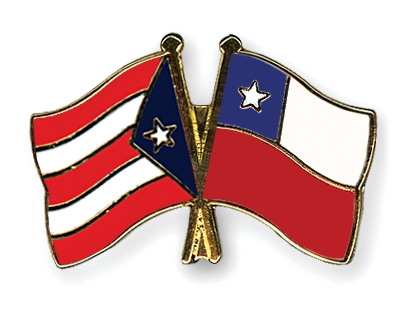 Fahnen Pins Puerto-Rico Chile