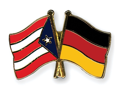 Fahnen Pins Puerto-Rico Deutschland