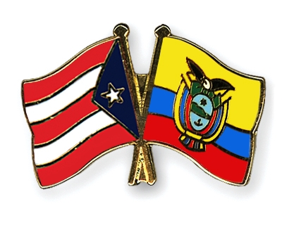 Fahnen Pins Puerto-Rico Ecuador