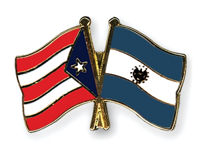 Fahnen Pins Puerto-Rico El-Salvador