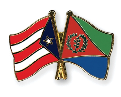 Fahnen Pins Puerto-Rico Eritrea