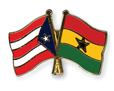 Fahnen Pins Puerto-Rico Ghana