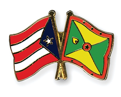Fahnen Pins Puerto-Rico Grenada