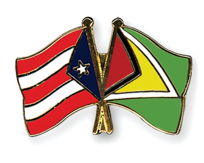 Fahnen Pins Puerto-Rico Guyana