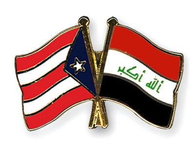 Fahnen Pins Puerto-Rico Irak