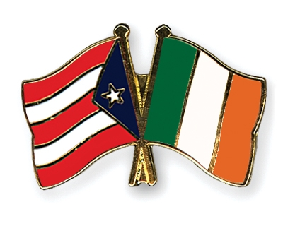 Fahnen Pins Puerto-Rico Irland
