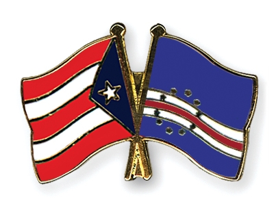 Fahnen Pins Puerto-Rico Kap-Verde