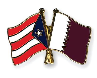 Fahnen Pins Puerto-Rico Katar
