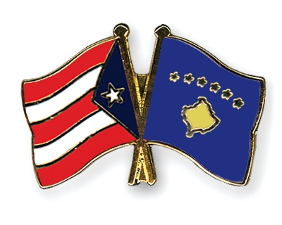 Fahnen Pins Puerto-Rico Kosovo